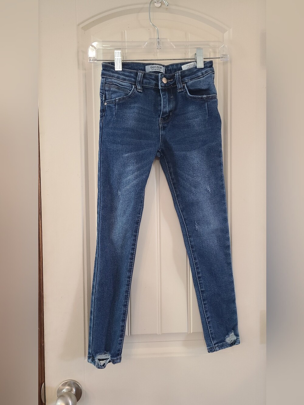 Girl's Deezer Blue Stretch Skinny Jeans Size 10